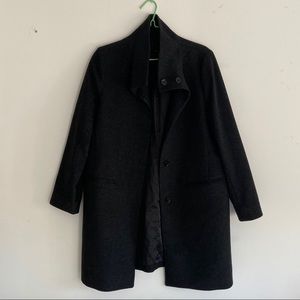 Uniqlo black wool coat